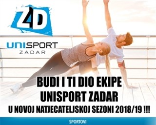 Budi i ti dio ekipe „UniSport Zadar“  u natjecateljskoj sezoni 2018./19.